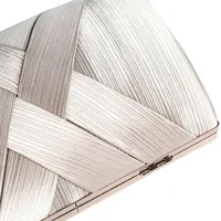 Black Silver Gold Solid Color Evening Bags main image 3