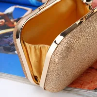 Simple Dinner Bag Handmade Shining Evening Bag Wedding Banquet Clutch main image 2