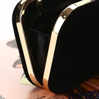 Retro Crown Diamond Diamond-studded Suede Evening Bag main image 2