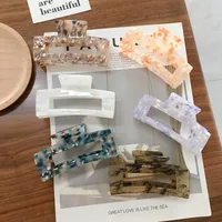 Autumn And Winter New Korean Acrylic Hair Accessories Girl Fresh Hairpin Large Temperament Hair Catch main image 5