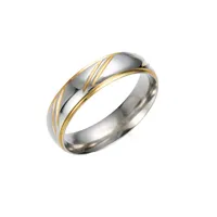 Wholesale Jewelry Fashion Waves 201 Stainless Steel Other Gold Plated main image 2