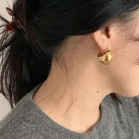 Fashion Heart Plating 304 Stainless Steel Titanium Steel No Inlaid 18K Gold Plated Earrings main image 2