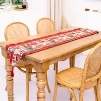 New Christmas Decoration Knitted Cloth Table Runner Creative Christmas Table Decoration sku image 4