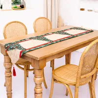 New Christmas Decoration Knitted Cloth Table Runner Creative Christmas Table Decoration sku image 11