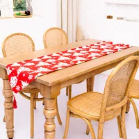 New Christmas Decoration Knitted Cloth Table Runner Creative Christmas Table Decoration sku image 6