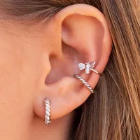 Retro Bee 18k Gold Copper Ear Clip Earrings Female Fashion Personality Trend Insect Ear Ring Ear Jewelry main image 2