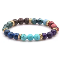 Fashion Printing Artificial Gemstones Bracelets sku image 1