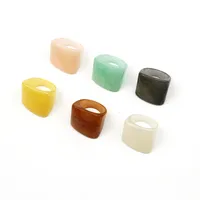 Korean Retro Resin Niche Design Index Finger Ring Fashion Temperament Simple Trend Acrylic Ring main image 5