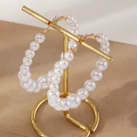 European And American Geometric Pearl Earrings Simple Large Earring main image 4