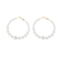 European And American Geometric Pearl Earrings Simple Large Earring main image 5