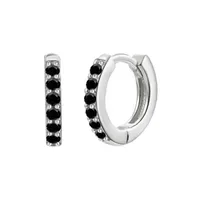 Cross-border Sterling Silver Needle Round Multi-color Ear Clip Ear Studs Simple Inlaid Zircon Personality Ins Geometric Trend Ear Buckle For Women sku image 13
