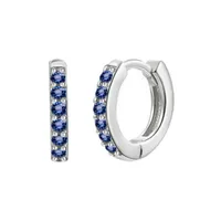 Cross-border Sterling Silver Needle Round Multi-color Ear Clip Ear Studs Simple Inlaid Zircon Personality Ins Geometric Trend Ear Buckle For Women sku image 2