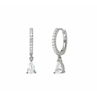 Geometric Water Drop Diamond Ear Buckle sku image 7