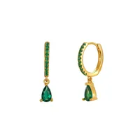 Geometric Water Drop Diamond Ear Buckle sku image 11