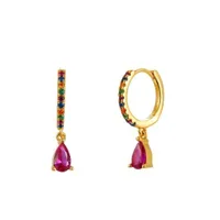 Geometric Water Drop Diamond Ear Buckle sku image 4