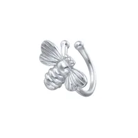 Retro Bee 18k Gold Copper Ear Clip Earrings Female Fashion Personality Trend Insect Ear Ring Ear Jewelry sku image 2