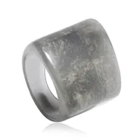 Korean Retro Resin Niche Design Index Finger Ring Fashion Temperament Simple Trend Acrylic Ring sku image 5