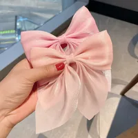 Pearl Satin Medium Bow Hairpin Back Head Hairpin Temperament Duckbill Clip Headdress main image 2