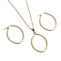 Stainless Steel 18K Gold Plated Simple Style Plating U Shape main image 5