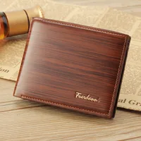 New Men's Wallet Korean-style Short Wallet Glossy Wallet Fashion Loose-leaf Soft Leather Beauty Wallet Factory Wholesale main image 2