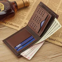 New Men's Wallet Korean-style Short Wallet Glossy Wallet Fashion Loose-leaf Soft Leather Beauty Wallet Factory Wholesale main image 5