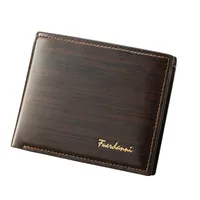 New Men's Wallet Korean-style Short Wallet Glossy Wallet Fashion Loose-leaf Soft Leather Beauty Wallet Factory Wholesale main image 3