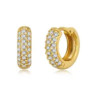Zircon Circle Earrings Zircon European And American Hipster Earrings Personalized Jewelry main image 5