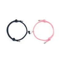 Simple Style Heart Alloy Rope Braid Couple Bracelets sku image 12