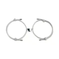 Simple Style Heart Alloy Rope Braid Couple Bracelets sku image 13