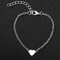 Fashion Heart Alloy Plating No Inlaid Women's Bracelets sku image 1