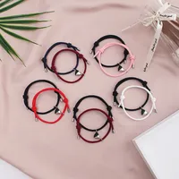 Simple Style Heart Alloy Rope Braid Couple Bracelets main image 3