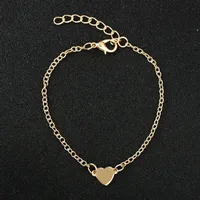 Fashion Heart Alloy Plating No Inlaid Women's Bracelets main image 1