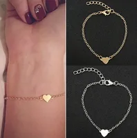 Fashion Heart Alloy Plating No Inlaid Women's Bracelets main image 5