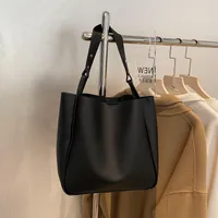 Large Pu Leather Streetwear Bucket Bag sku image 1