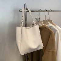 Large Pu Leather Streetwear Bucket Bag sku image 2