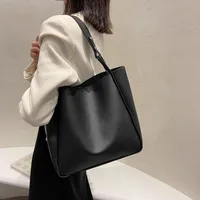 Large Pu Leather Streetwear Bucket Bag main image 1