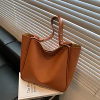 Large Pu Leather Streetwear Bucket Bag main image 4