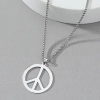 Fashion Stainless Steel Plating Men's Necklace sku image 2