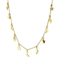 S925 Silver New Necklace Star Moon Lightning Pendant Necklace Fashion Simple Clavicle Chain main image 1