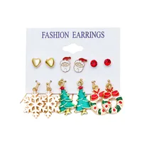 Christmas Plating Alloy No Inlaid Earrings Ear Studs main image 5