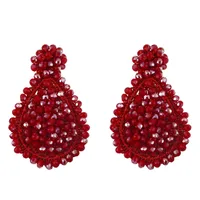 Fashion Water Droplets Artificial Gemstones Earrings Ear Studs sku image 1