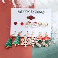 Christmas Plating Alloy No Inlaid Earrings Ear Studs sku image 1