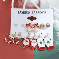 Christmas Plating Alloy No Inlaid Earrings Ear Studs sku image 2