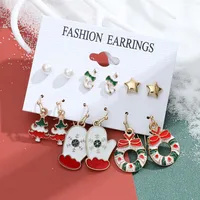 Christmas Plating Alloy No Inlaid Earrings Ear Studs sku image 17