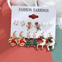 Christmas Plating Alloy No Inlaid Earrings Ear Studs sku image 6