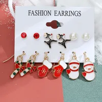 Christmas Plating Alloy No Inlaid Earrings Ear Studs sku image 7