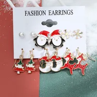 Christmas Plating Alloy No Inlaid Earrings Ear Studs sku image 8