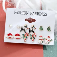 Christmas Plating Alloy No Inlaid Earrings Ear Studs sku image 19