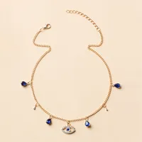 Fashion Rhinestone Eye Necklace main image 2