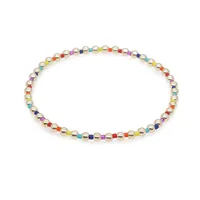 Bohemian Glass Millet Bead Bracelet Women 3mm Acrylic Beaded Bracelet main image 5